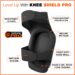 black & grey pro knee pad kit - infographic - 01